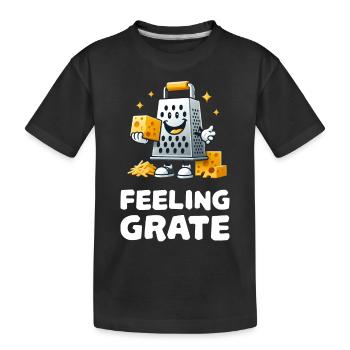 Feeling Burrs Râpe à fromage - T-shirt bio Premium Enfant - noir - Devant