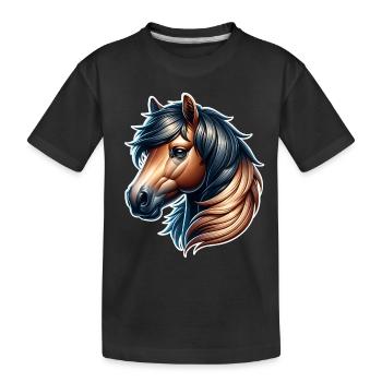 Cheval - T-shirt bio Premium Enfant - noir - Devant