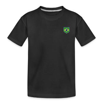 Brazil Brazil shirt Brazilian Rio de Janeirao - Kids' Premium Organic T-Shirt - black - Front