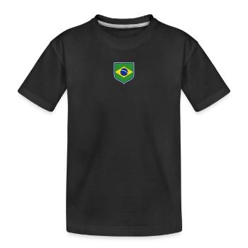 Brazil Brazil shirt Brazilian Rio de Janeirao - Kids' Premium Organic T-Shirt - black - Front