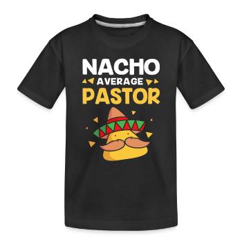 Pfarrer - Kinder Premium Bio T-Shirt - Schwarz - Vorne