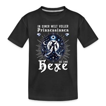 Dans un monde rempli de princesses, soyez une sorcière - T-shirt bio Premium Enfant - noir - Devant