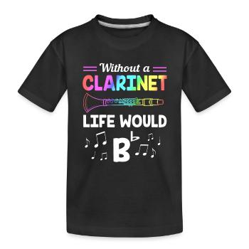Clarinette - T-shirt bio Premium Enfant - noir - Devant