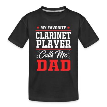 Clarinette - T-shirt bio Premium Enfant - noir - Devant