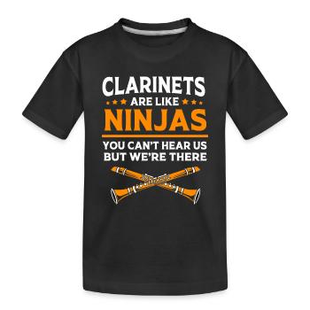 Clarinette - T-shirt bio Premium Enfant - noir - Devant