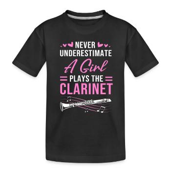Clarinette - T-shirt bio Premium Enfant - noir - Devant