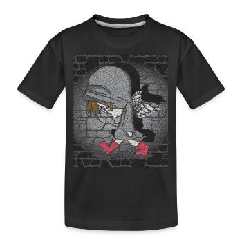 dark boy - Kinder Premium Bio T-Shirt - Schwarz - Vorne