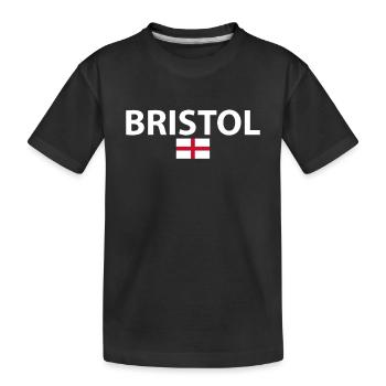Bristol Angleterre Anglais Drapeau Anglais - T-shirt bio Premium Enfant - noir - Devant