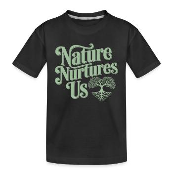 Optimisme climatique, Jour de la Terre, Durabilité - T-shirt bio Premium Enfant - noir - Devant