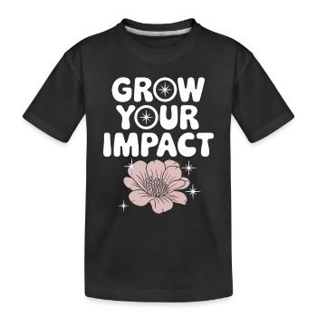 Optimisme climatique, Jour de la Terre, Durabilité - T-shirt bio Premium Enfant - noir - Devant