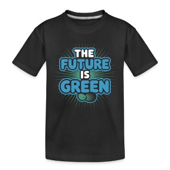 Optimisme climatique, Jour de la Terre, Durabilité - T-shirt bio Premium Enfant - noir - Devant