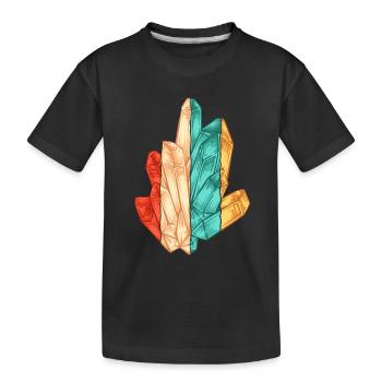 Rétro Géologue Collectionneur de pierres Collectionneur de minéraux - T-shirt bio Premium Enfant - noir - Devant
