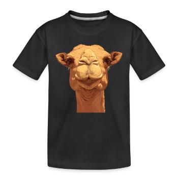 Camel Kamele Kamel - Kinder Premium Bio T-Shirt - Schwarz - Vorne