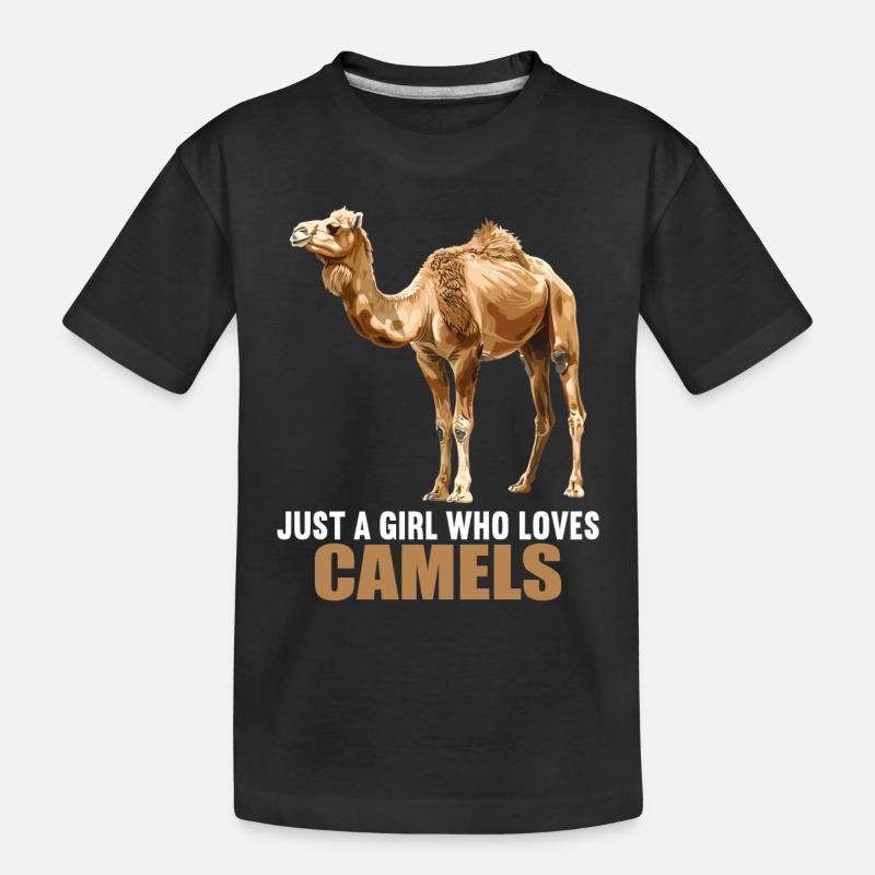 Camel Kamele Kamel - Kinder Premium Bio T-Shirt - Schwarz