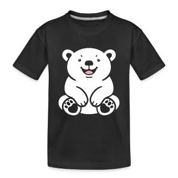 ours polaire - T-shirt bio Premium Enfant - noir - Devant