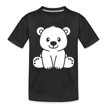 ours polaire - T-shirt bio Premium Enfant - noir - Devant