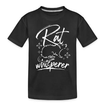 Rat whisperer - Kinder Premium Bio T-Shirt - Schwarz - Vorne