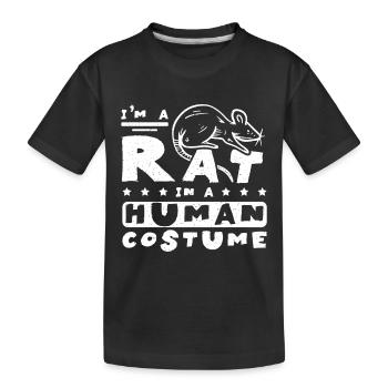 I'm a rat in a human costume - Kinder Premium Bio T-Shirt - Schwarz - Vorne