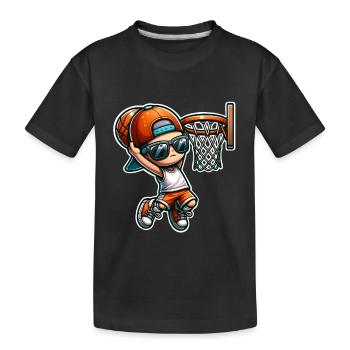 Basket-ball - T-shirt bio Premium Enfant - noir - Devant