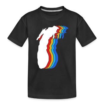 Grands Lacs - T-shirt bio Premium Enfant - noir - Devant