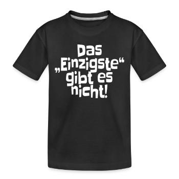 Das Einzigste Gibt Es Nicht Grammatik Germanistik - Kinder Premium Bio T-Shirt - Schwarz - Vorne