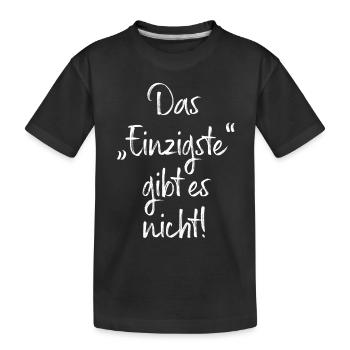 Das Einzigste Gibt Es Nicht Grammatik Germanistik - Kinder Premium Bio T-Shirt - Schwarz - Vorne