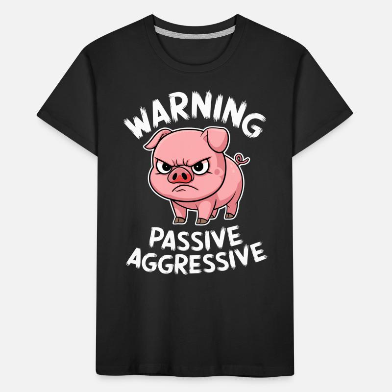 Beware Passive Aggressive Pig Comic Kids' Premium Organic T-Shirt