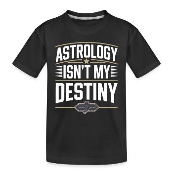 Sceptique de l’astrologie : pensée critique - T-shirt bio Premium Enfant - noir - Devant