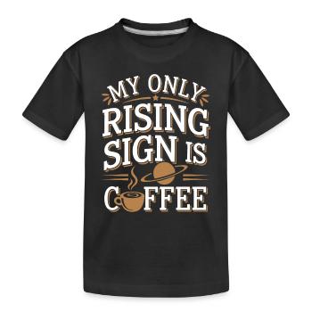 Sceptique de l’astrologie : pensée critique - T-shirt bio Premium Enfant - noir - Devant