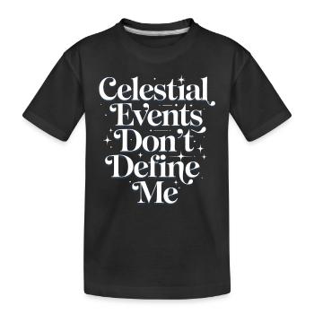 Sceptique de l’astrologie : pensée critique - T-shirt bio Premium Enfant - noir - Devant