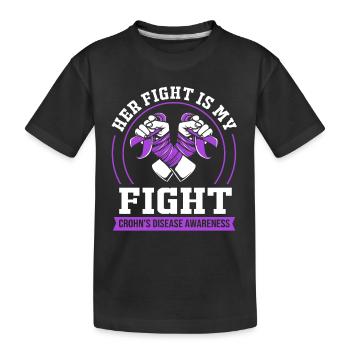 Maladie de Crohn - T-shirt bio Premium Enfant - noir - Devant
