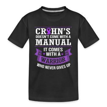 Maladie de Crohn - T-shirt bio Premium Enfant - noir - Devant
