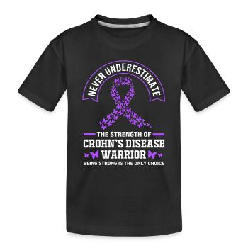 Maladie de Crohn - T-shirt bio Premium Enfant - noir - Devant