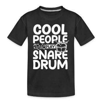 Les gens cool jouent de la caisse claire - T-shirt bio Premium Enfant - noir - Devant