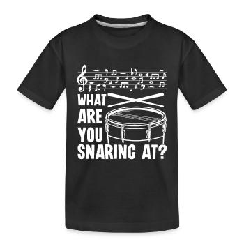 Qu’est-ce que tu pièges à la caisse claire - T-shirt bio Premium Enfant - noir - Devant