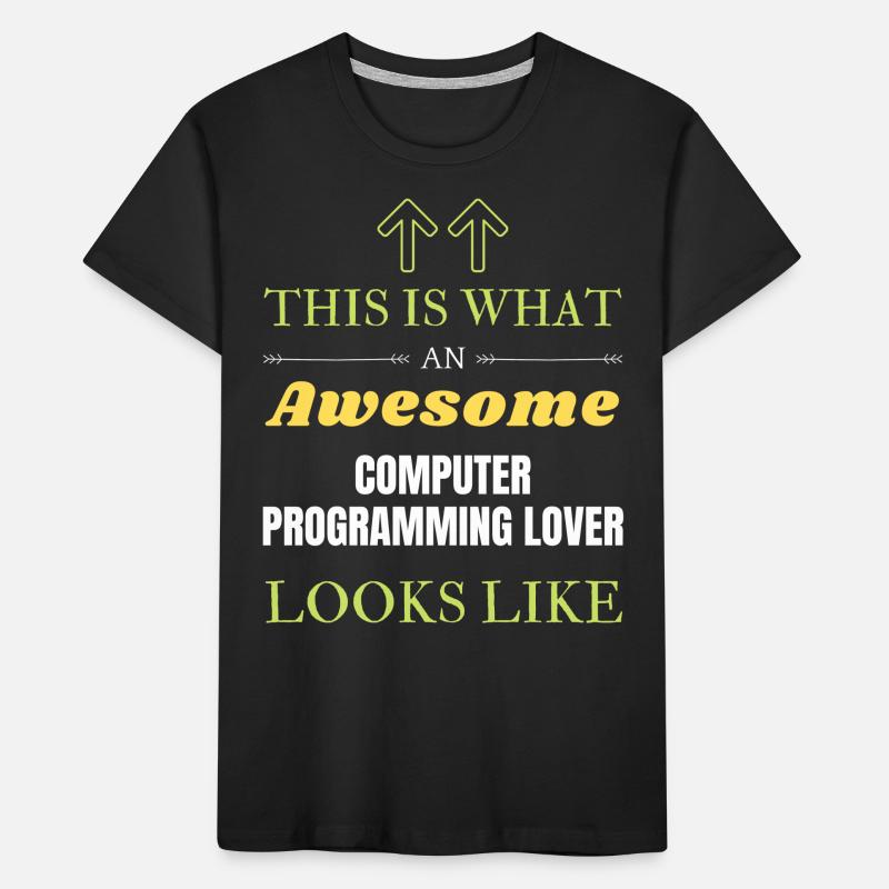 This is what an awesome Computer programming lover Kids' Premium Organic T-Shirt