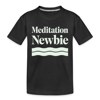 Calm Mind, Meditation Practice and Spiritual - Kids' Premium Organic T-Shirt - black - Front