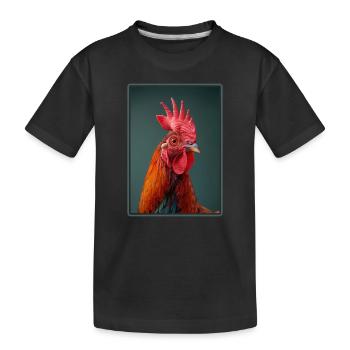 Coq Coqs Coq - T-shirt bio Premium Enfant - noir - Devant