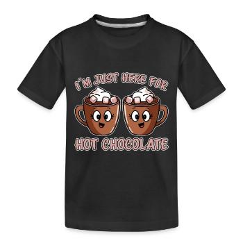 Cacao Dicton Chocolat Chaud Fun Cacao Cadeau - T-shirt bio Premium Enfant - noir - Devant