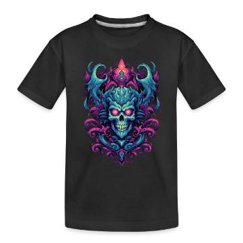 Geist mit abstrakter Kunst für einen Geister - Kinder Premium Bio T-Shirt - Schwarz - Vorne