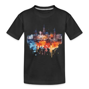 Land van Cuijk - Kids' Premium Organic T-Shirt - black - Front