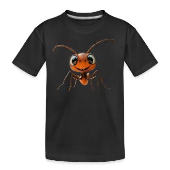 fourmi fourmi de forêt fourmi de feu insecte fourmis mignonnes - T-shirt bio Premium Enfant - noir - Devant