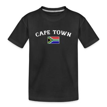 Cape Town Afrique du Sud Drapeau sud-africain - T-shirt bio Premium Enfant - noir - Devant