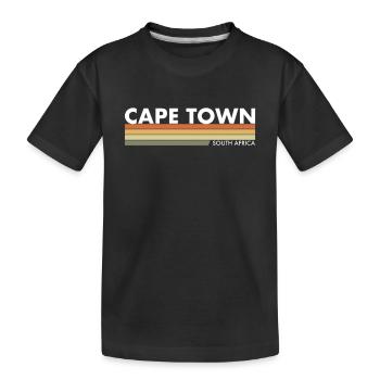 Cape Town Afrique du Sud Rétro Sud-africain - T-shirt bio Premium Enfant - noir - Devant