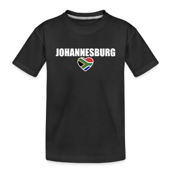 Johannesburg Afrique du Sud Drapeau sud-africain - T-shirt bio Premium Enfant - noir - Devant