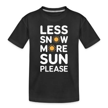 Hiver--froid-plaintes - T-shirt bio Premium Enfant - noir - Devant