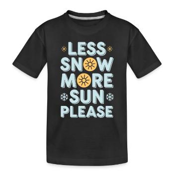 Hiver--froid-plaintes - T-shirt bio Premium Enfant - noir - Devant