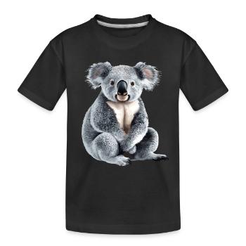 Koalabär, Koala in Australien - Kinder Premium Bio T-Shirt - Schwarz - Vorne