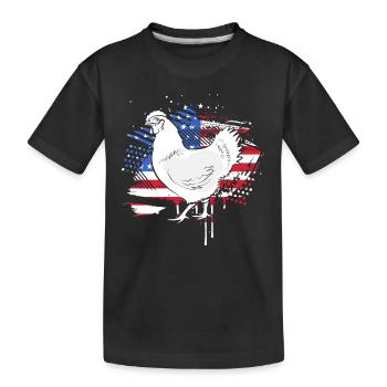 Farmer Farmer Farmer's Wife Farm - Kids' Premium Organic T-Shirt - black - Front