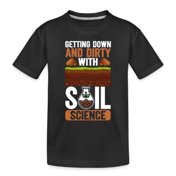 Bodenwissenschaftler Soil Science - Kids' Premium Organic T-Shirt - black - Front